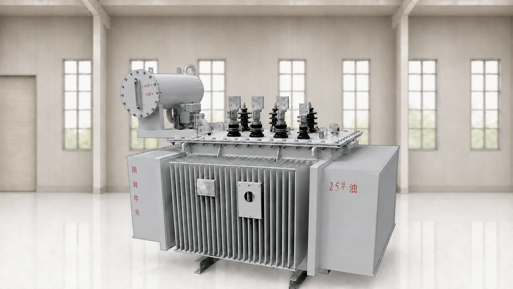 Oil-immersed transformer for renewable-energy applications